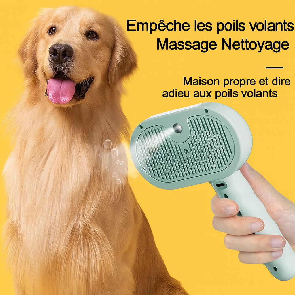 Pet Clean Steam Spray Dog Grooming Brush Unique Steam Brush For Dogs Luxury Grooming Brush Dog Steam Brush C