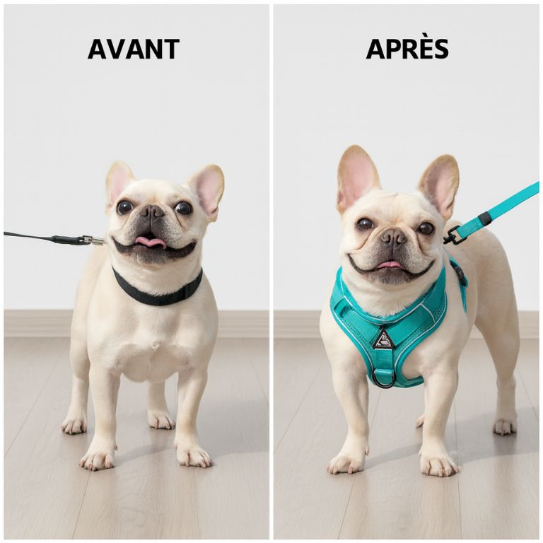 Harnais Léger pour Chien – Confort Optimal sans Gêne