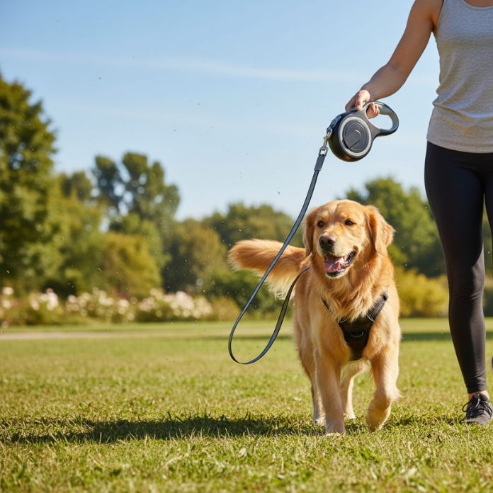 Long Strong Pet Leash For Large Dogs Durable Nylon Retractable Big Dog Walking Leash Leads Automatic Extending Dog Leash Rope