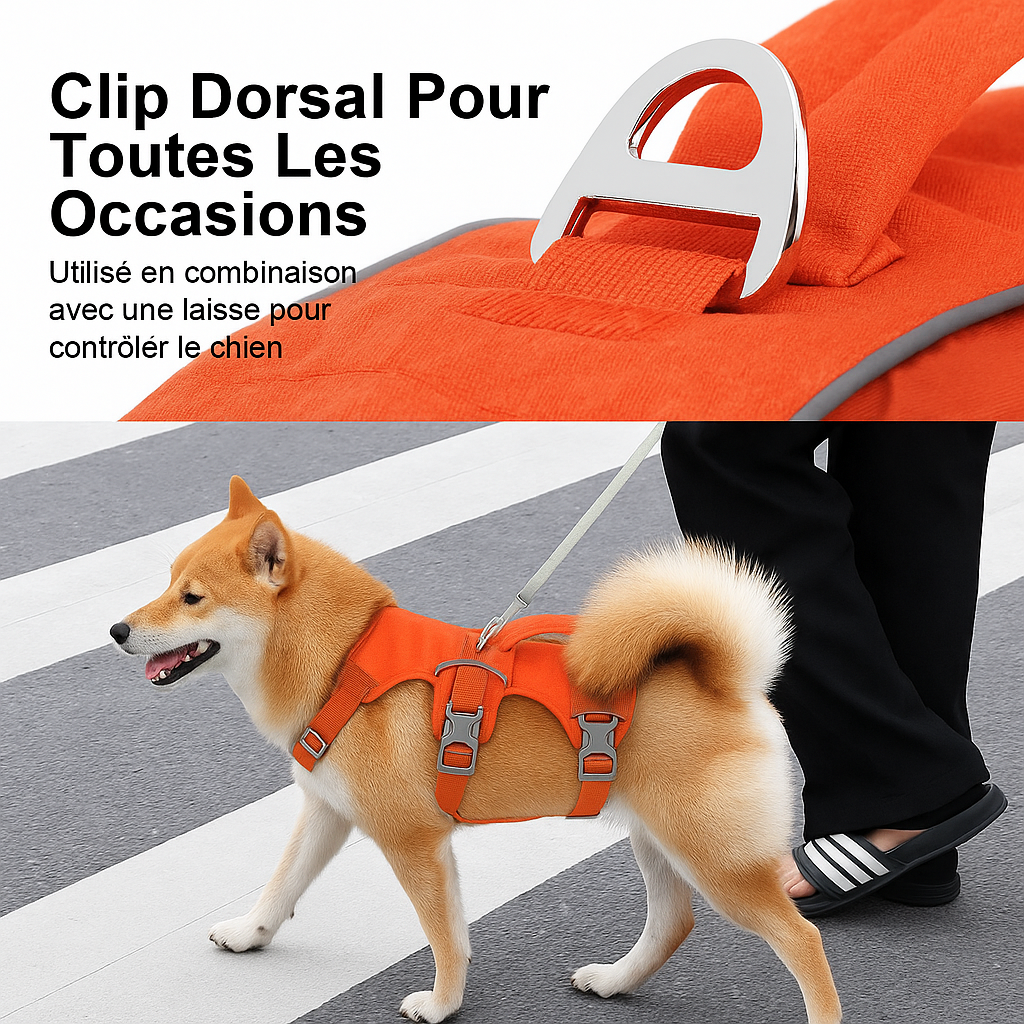 Nylon Pet Dog Harness Reflective Dog Harnesses Durable Vest With Handle Adjustable for Small Medium Large Dogs Bulldog Walking