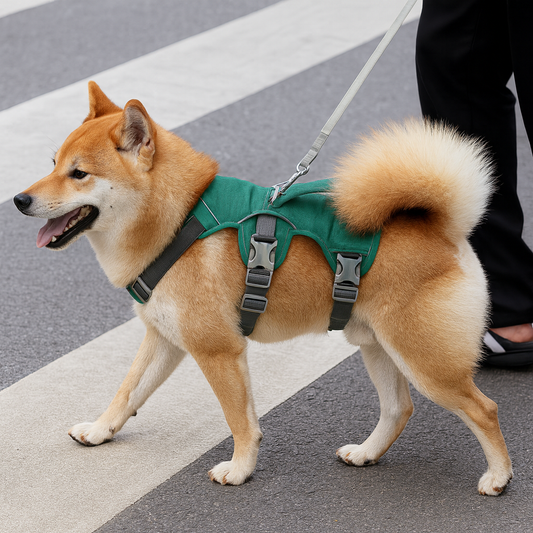 Nylon Pet Dog Harness Reflective Dog Harnesses Durable Vest With Handle Adjustable for Small Medium Large Dogs Bulldog Walking