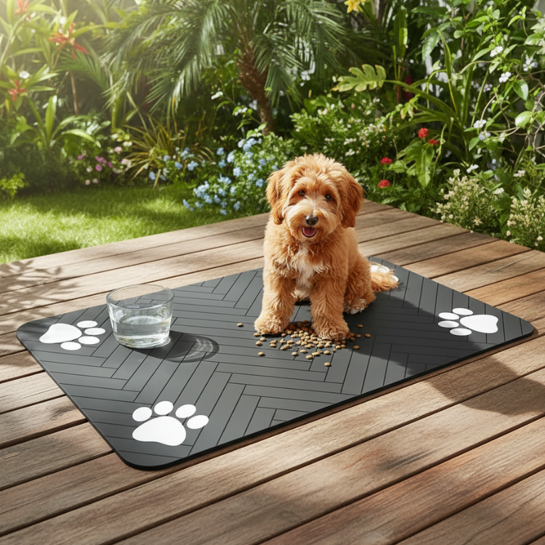 Tapis Absorbant Gamelle Chien – Sol Propre et Sec