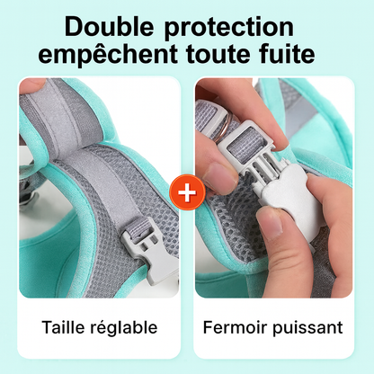 Dog Harness Leash Set for Small Dogs French Bulldog Chihuahua Pug Outdoor Walking Lead Leash Adjustable Puppy Cat Harness Vest