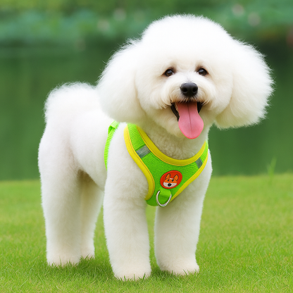 Dogs Adjustable Harness Leash Set for Small Medium Dogs Harness Vest Reflective Puppy Chest Strap Pet Walking Outdoor Supplies