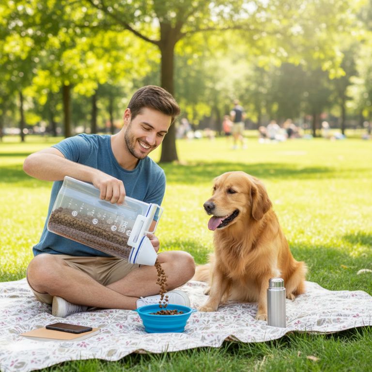 Conteneur à Croquette pour Chien – Conservation Fraîche et Pratique