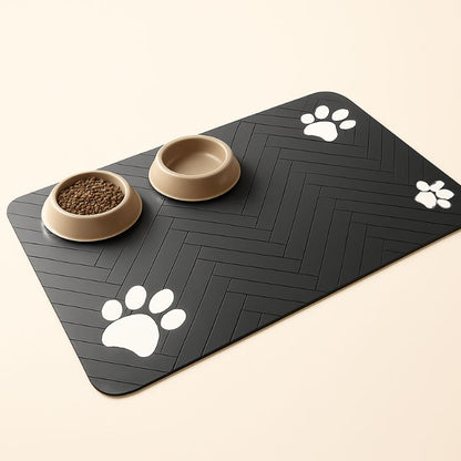 S（little kitten ）、M、L bsorbent Pet Feeding Mat, Waterproof Placemat for Dog & Cat Food & Water Bowls, Quick-Dry Rubber Backing