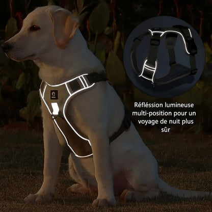 Dog Harnesses Pet Collar Labrador Army Reflective Adjustable Harness Oxford Cloth Vest Training Hound Walk Medium Large Dog