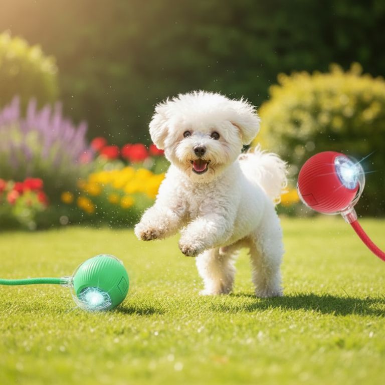 Balle pour Chien avec Corde – Jeu Résistant et Interactif