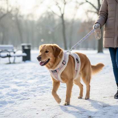 Winter Warm Dog Harness Vest Soft Padded Pet Chihuahua Puppy Harness Leash Set Adjustable For Small Medium Dogs French Bulldog