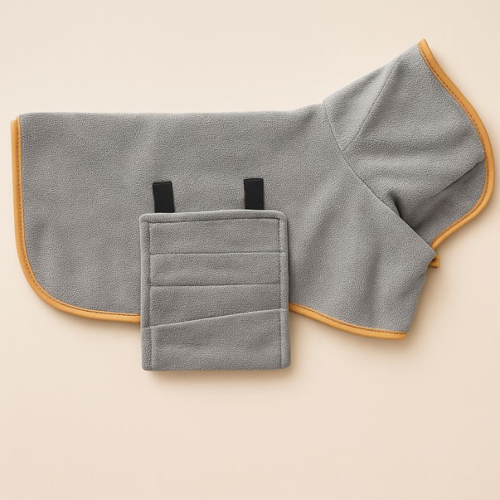 Dog Bathrobe Absorbent Pet Quick Drying Bath Towel Dog Bath Towel Large Small Dogs Clean Absorbent Bathrobe Pet Supplies