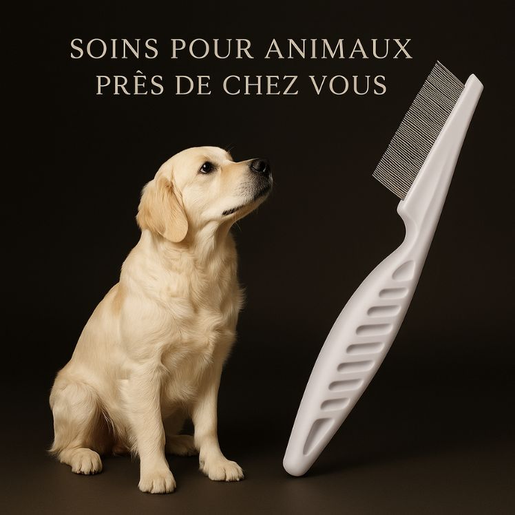 Professional Flea Comb for Dogs and Cats, Effective Grooming Tool for Removing Fleas and Ticks