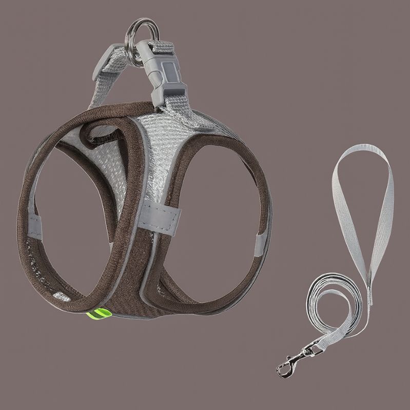 Dog Harness Leash Set for Small Dogs French Bulldog Chihuahua Pug Outdoor Walking Lead Leash Adjustable Puppy Cat Harness Vest