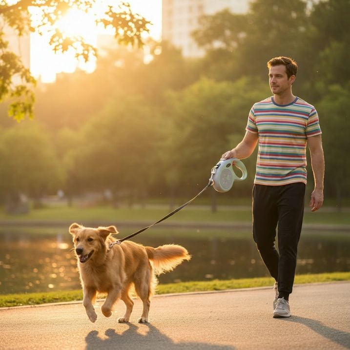 3m 5m Nylon Dog Leash Automatic Retractable Durable Cat Lead Extending Puppy Walking Running Traction Roulette For Small Dogs