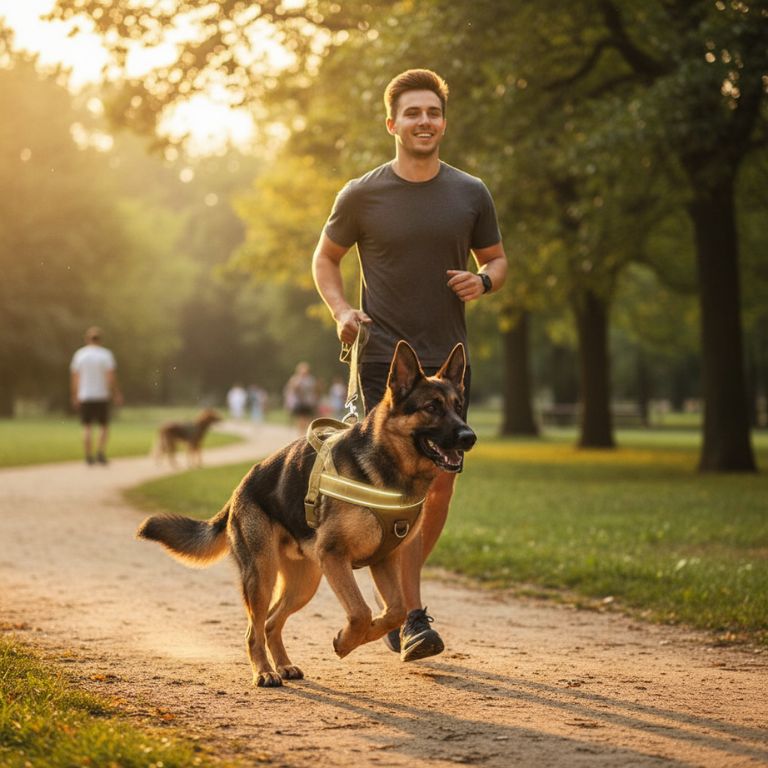 Tactical Anti-Pull Dog Harness - 1000D Nylon Adjustable for Large Dogs, Outdoor Training Vest with Handle & Reflective