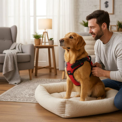 Saddle Dog Harness Reflective Adjustable Pet Harness No Pull Walking Training Small Medium Large Big Dogs Chest Strap Product