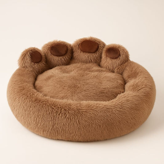 Fluffy Dog Bed Plush Kennel