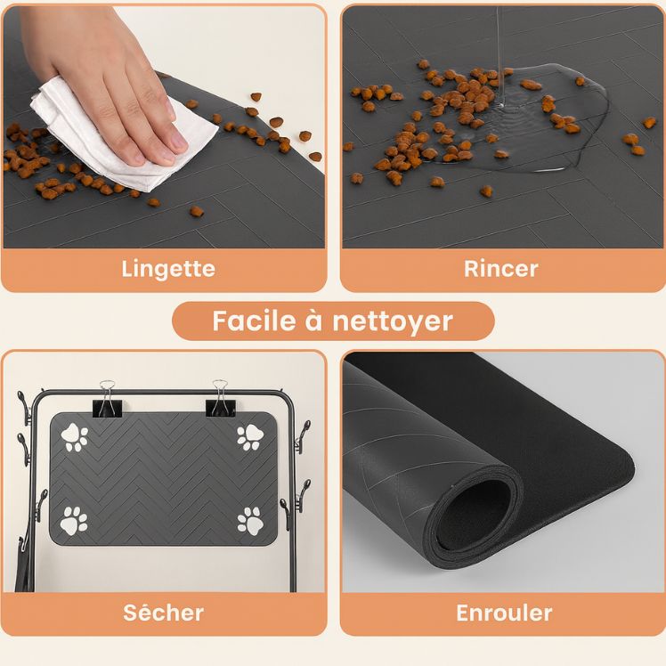 S（little kitten ）、M、L bsorbent Pet Feeding Mat, Waterproof Placemat for Dog & Cat Food & Water Bowls, Quick-Dry Rubber Backing