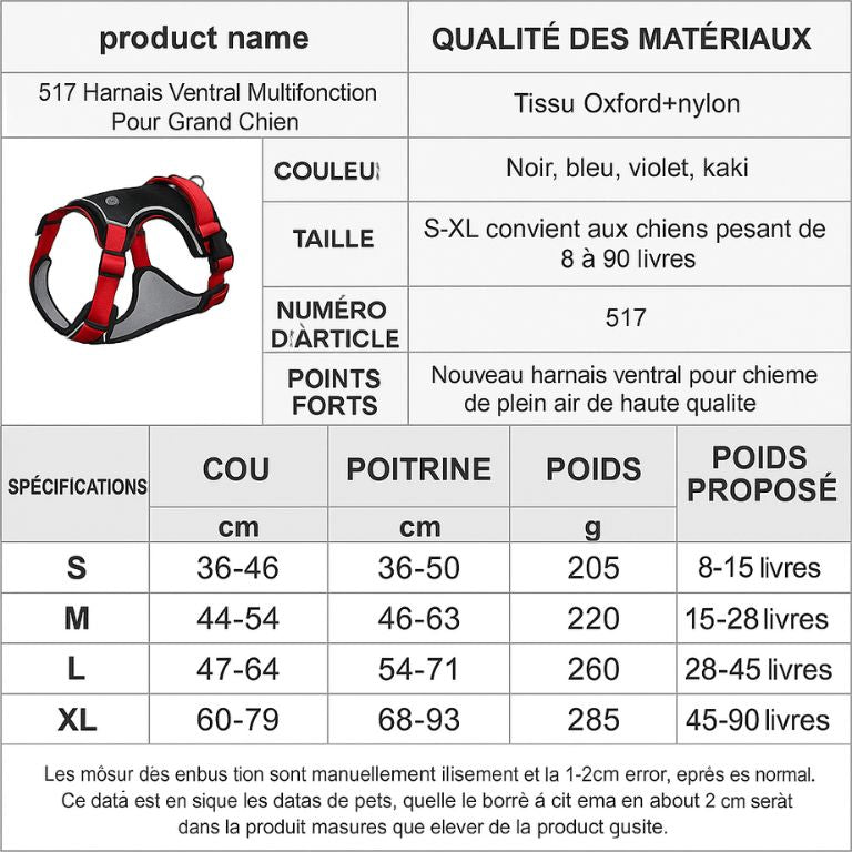 Dog Harness Reflective Midium Large Dogs Tactical Vest Big 1680D Waterproof Oxford Cloth Dog Harnesses Pet Accessoires Supplies