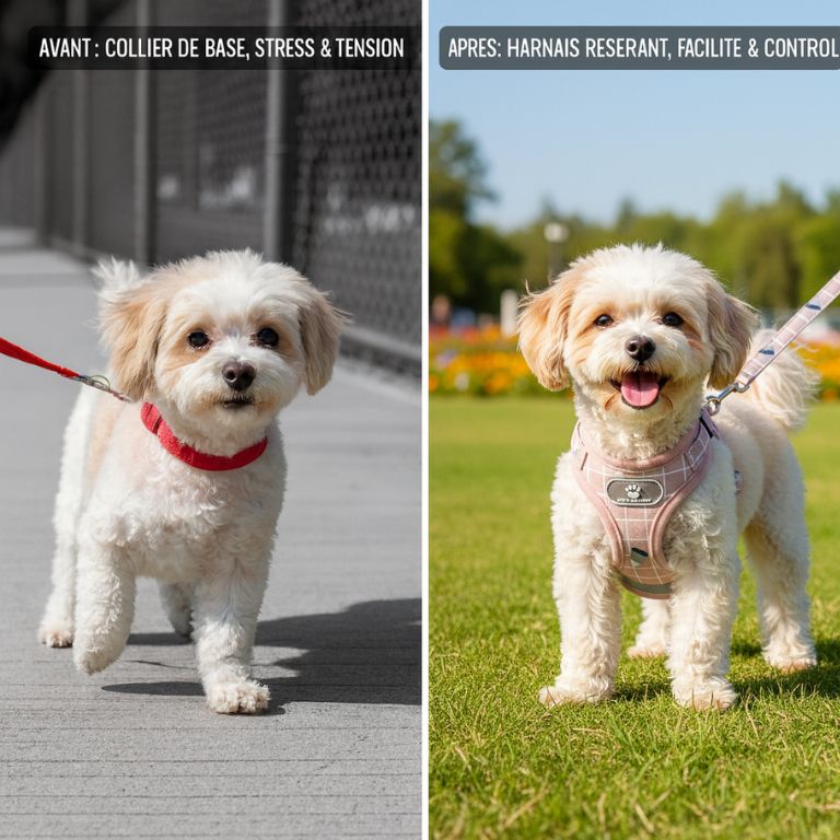 Harnais pour Petit Chien – Léger, Confortable et Sécurisé