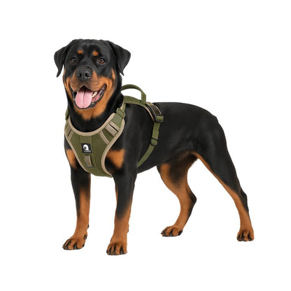 Dog Harnesses Pet Collar Labrador Army Reflective Adjustable Harness Oxford Cloth Vest Training Hound Walk Medium Large Dog