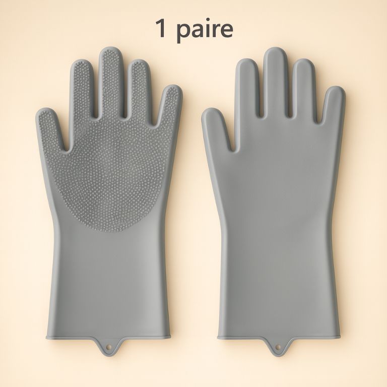 2Pcs Pet Grooming Cleaning Gloves Dog Massage Bathing Cleaning Glove Soft Silicone Hair Removal Glove Hand Skin Protection Glove