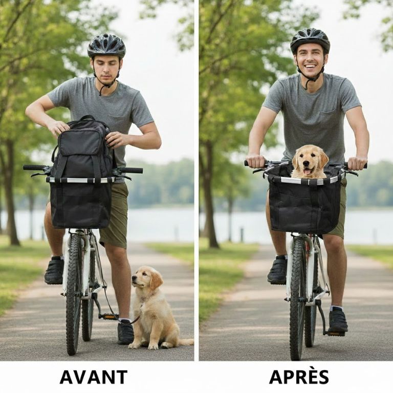 panier de transport chien pour vélo