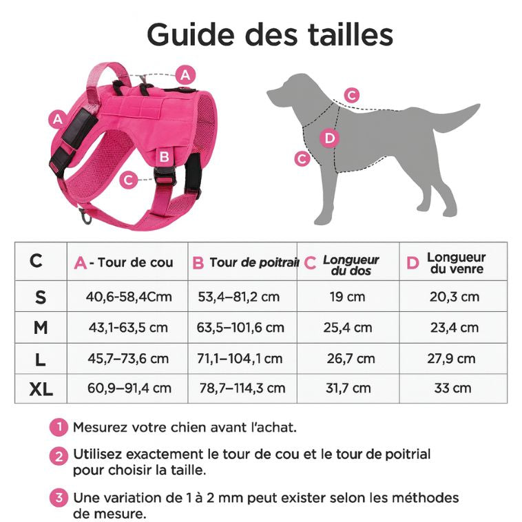 harnais chien avec poignée