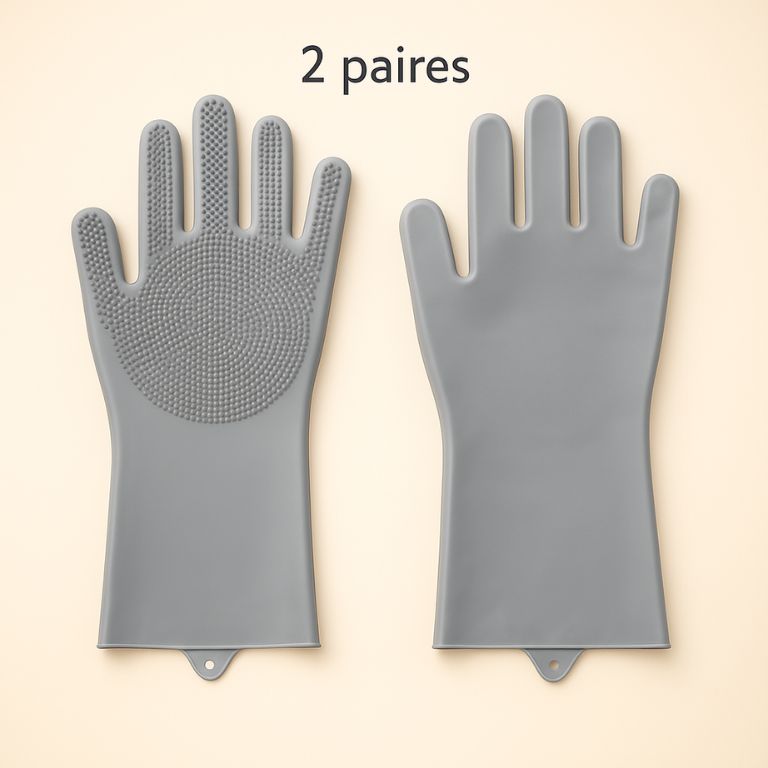 2Pcs Pet Grooming Cleaning Gloves Dog Massage Bathing Cleaning Glove Soft Silicone Hair Removal Glove Hand Skin Protection Glove