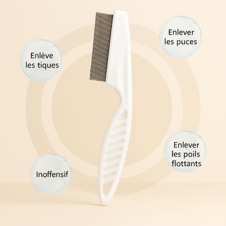 Professional Flea Comb for Dogs and Cats, Effective Grooming Tool for Removing Fleas and Ticks