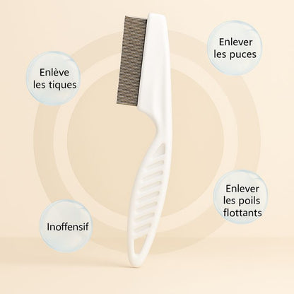 Professional Flea Comb for Dogs and Cats, Effective Grooming Tool for Removing Fleas and Ticks