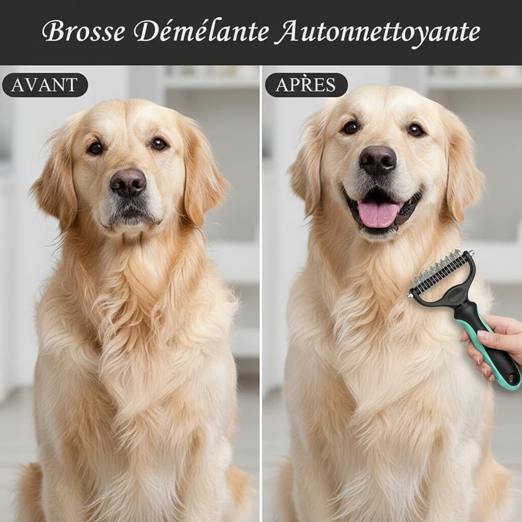 brosse chien poils courts