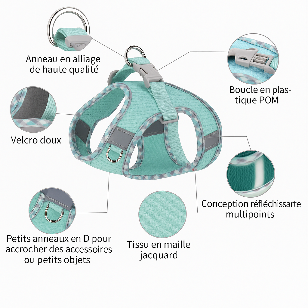 Outdoor Walking Pincher Dog Harness and Leash Set for Small Medium Dogs Chihuahua mascotas Vest Harnesses Pomerian Accessories