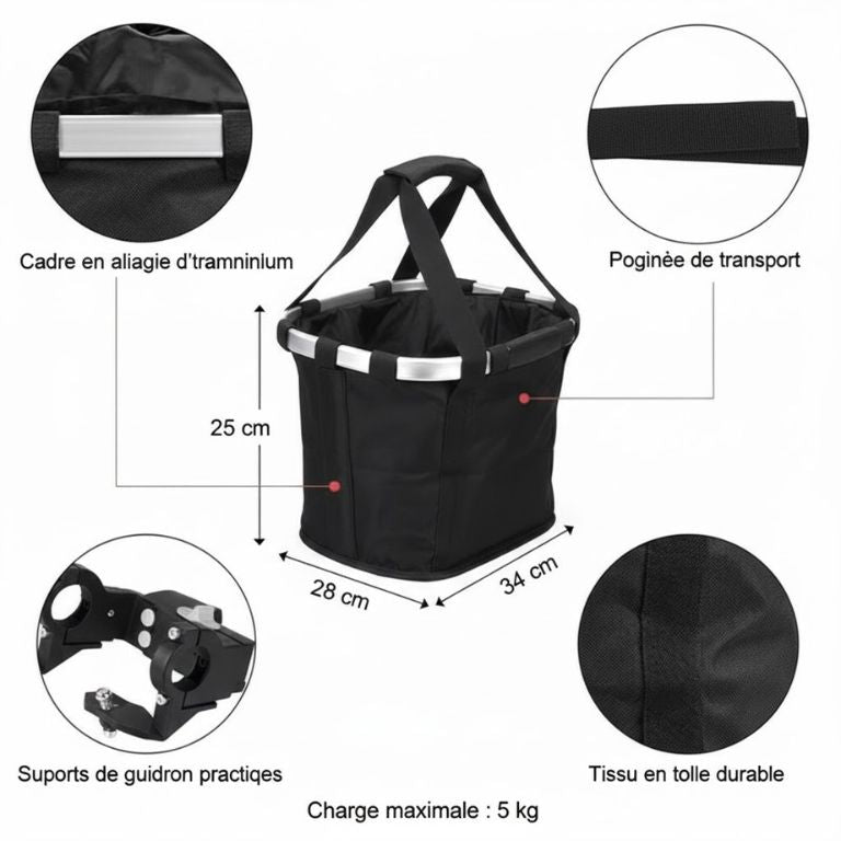 panier vélo sécurisé pour chien