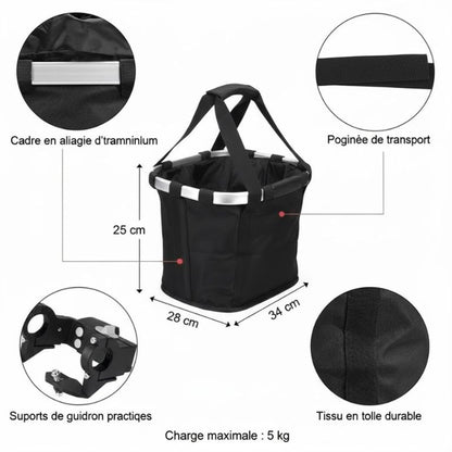 panier vélo sécurisé pour chien