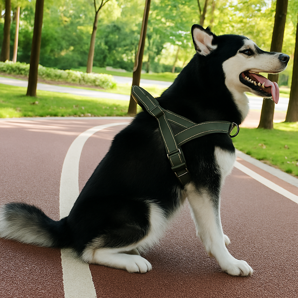 Tactical Anti-Pull Dog Harness - 1000D Nylon Adjustable for Large Dogs, Outdoor Training Vest with Handle & Reflective