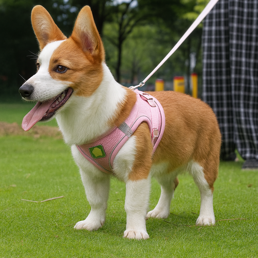 Reflective Pet Harness And Leash Set For Dog & Cat, No Pull Dog Vest Harness With Breathable Mesh