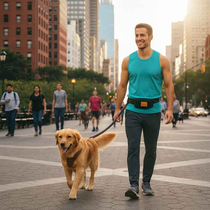 1.8M Large Dog Leash Waist Chain Traction For Running Walking Adjustment Simplicity Hands Free Dog Leash Leashes