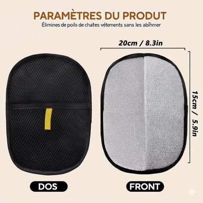 Gants Anti-Poils pour Animaux – Retrait Rapide des Poils
