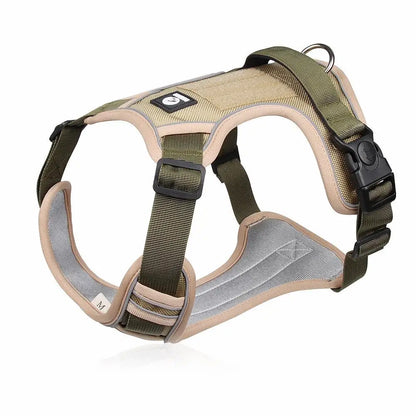 Dog Harnesses Pet Collar Labrador Army Reflective Adjustable Harness Oxford Cloth Vest Training Hound Walk Medium Large Dog