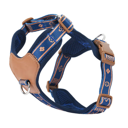 HP521-1--Classics Pet Dog Harness, Adjust with Durable Webbing, Anti-Deformation Alloy Ring, 4 Points Adjustable.