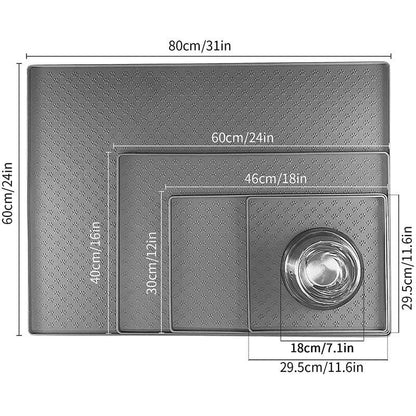 Tapis d'Alimentation en Silicone Imperméable