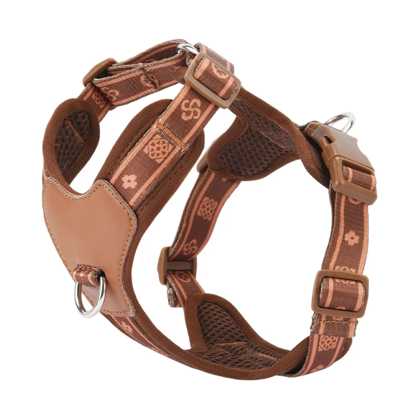 HP521-1--Classics Pet Dog Harness, Adjust with Durable Webbing, Anti-Deformation Alloy Ring, 4 Points Adjustable.