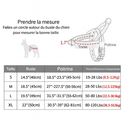 Tactical Anti-Pull Dog Harness - 1000D Nylon Adjustable for Large Dogs, Outdoor Training Vest with Handle & Reflective