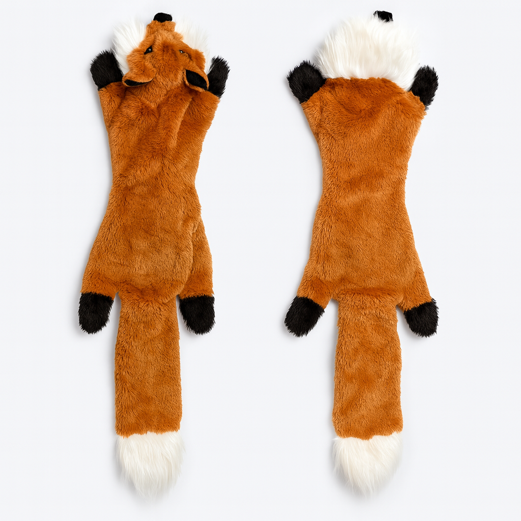 New 45cm Simulated Animal Holster No Stuffing with Squeakers Dog Chew Toy Durable Plush Crinkle Pet Squeak Toys Pet Supplies