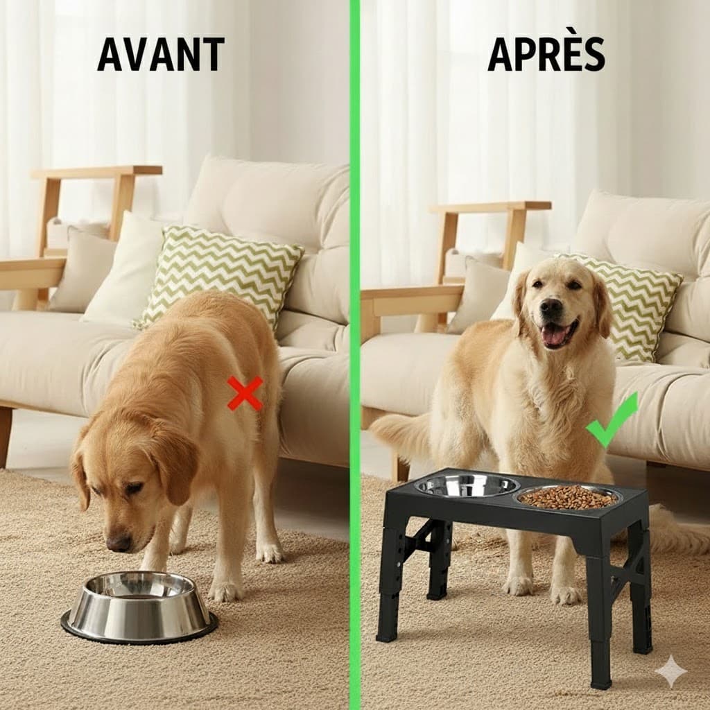 gamelle pour chien surélevée​