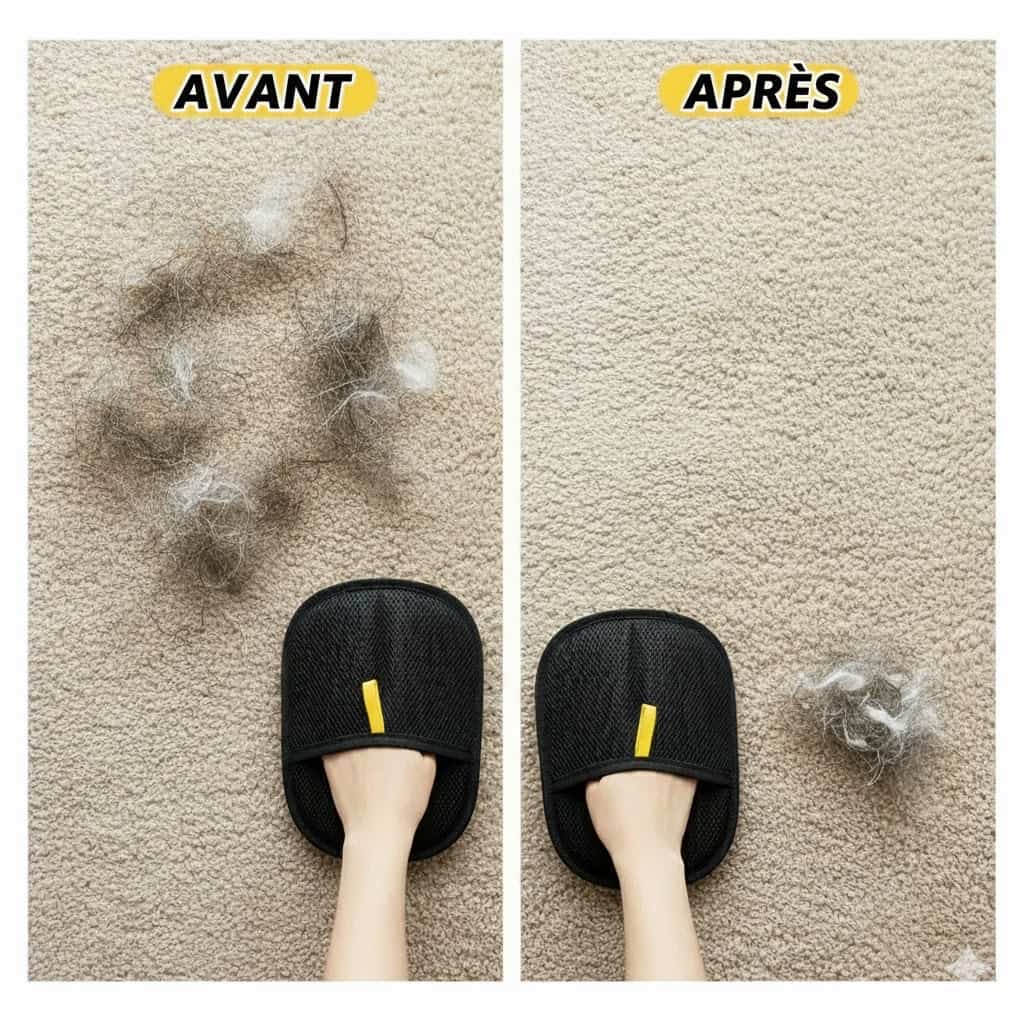 Gants Anti-Poils pour Animaux – Retrait Rapide des Poils